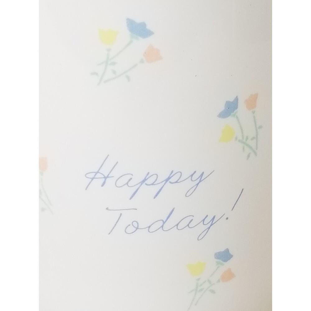 Hallmark Coffee Mug Happy Today 10oz Teacup 1985 Mug Mates 3 1/2" Taiwan Vintage - Picture 2 of 13